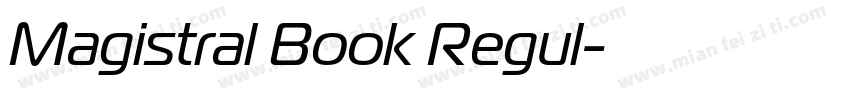 Magistral Book Regul字体转换